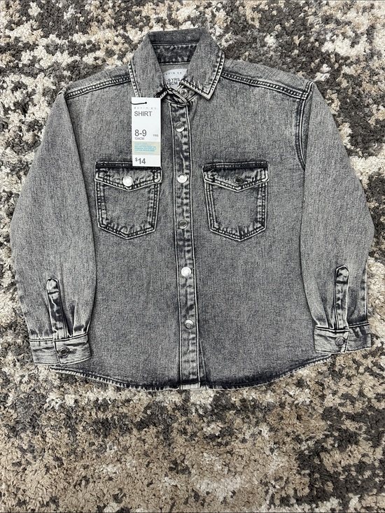 Primark Other - Primark Grey Washed Denim Shirt Jacket